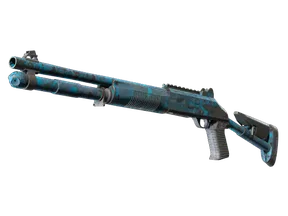 XM1014 - Смешанный синий камуфляж
