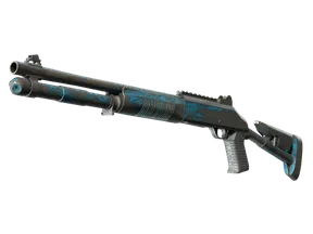 XM1014 - Смешанный синий камуфляж